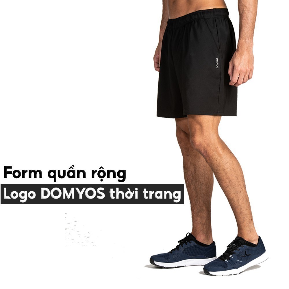 Mô tả Quần thể thao cho nam tập gym fitness DOMYOS fst100 có túi màu xanh navy mã 8529981 - 1