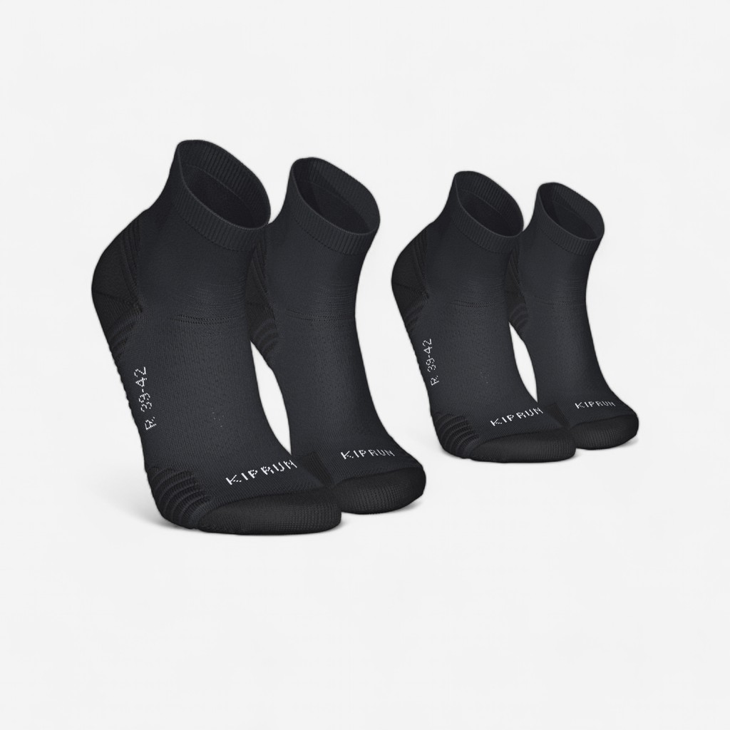Mô tả Gói 2 đôi tất chạy bộ cổ vừa Run 500 DECATHLON Kiprun 8810439 - 1