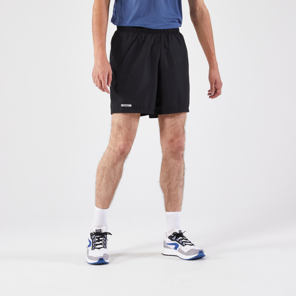 Mô tả Quần short chạy bộ nam run 100 đen Decathlon KALENJI mã 8817443 - 1