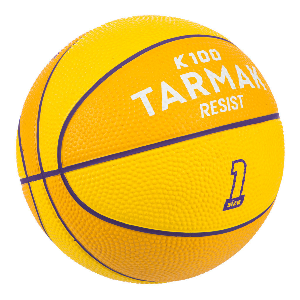 Mô tả Quả bóng rổ trẻ em cao su cỡ 1 k100 vàng Decathlon TARMAK mã 8616153 - 2