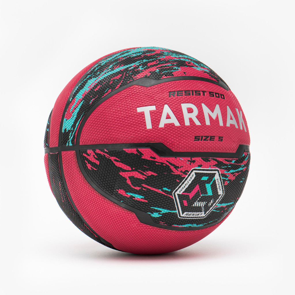 Mô tả Quả bóng rổ cỡ 5 Resist 500 hồng/đen Decathlon TARMAK mã 8853511 - 2