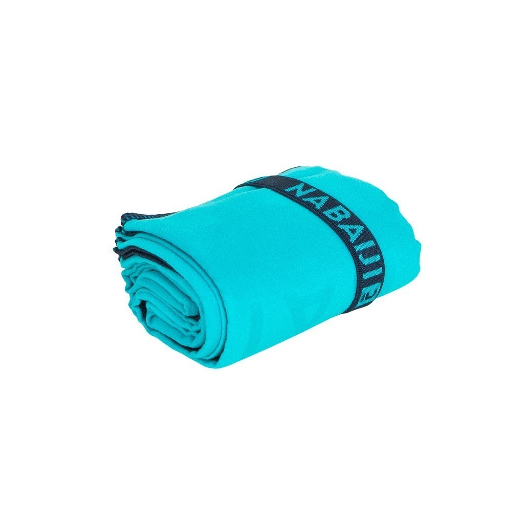 Mô tả Khăn tắm microfibre hai mặt cỡ m 60 x 80 cm xanh dương/xanh lá DECATHLON NABAIJI mã 8751951 - 5