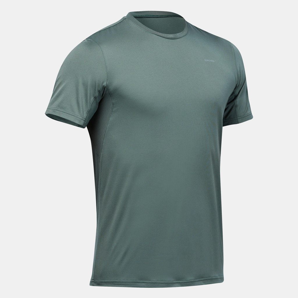 Mô tả Áo thun dã ngoại nam ngắn tay mh100 xám xanh Decathlon QUECHUA mã 8785189 - 1