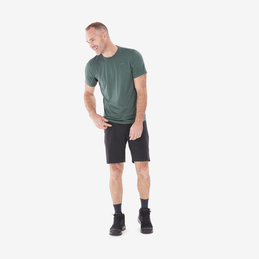 Mô tả Áo thun dã ngoại nam ngắn tay mh100 xám xanh Decathlon QUECHUA mã 8785189 - 2
