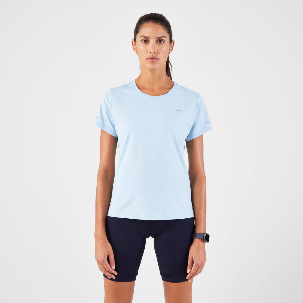 Mô tả Áo thun chạy bộ nữ thoáng khí run 500 xanh da trời Decathlon KIPRUN mã 8831476 - 1