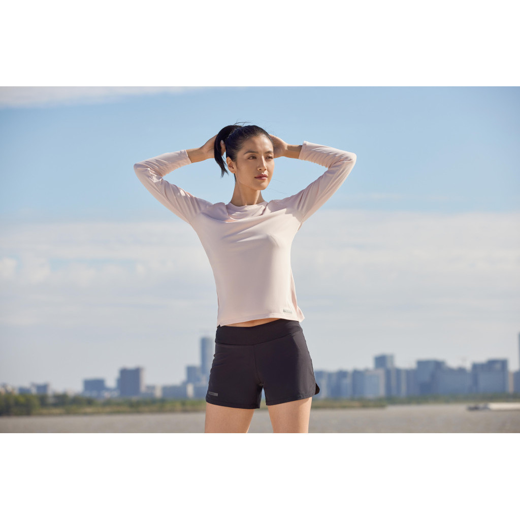 Mô tả Áo thun dài tay chạy bộ chống nắng cho nữ hồng nhạt Decathlon KALENJI mã 8666222 - 3