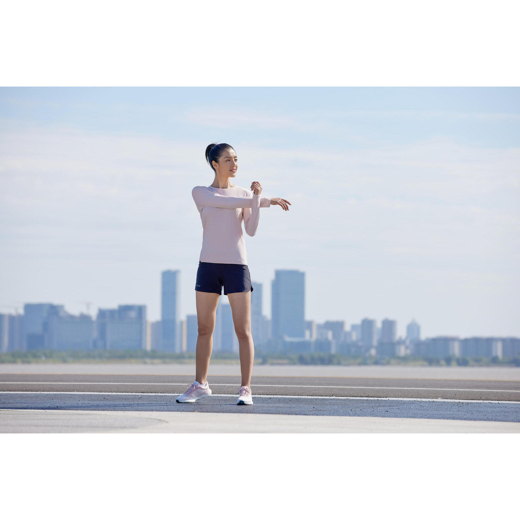 Mô tả Áo thun dài tay chạy bộ chống nắng cho nữ hồng nhạt Decathlon KALENJI mã 8666222 - 5