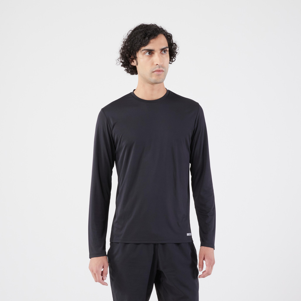 Mô tả Áo thun chạy bộ nam chống tia UV Run Dry 500 đen Decathlon KIPRUN 8817439 - 1
