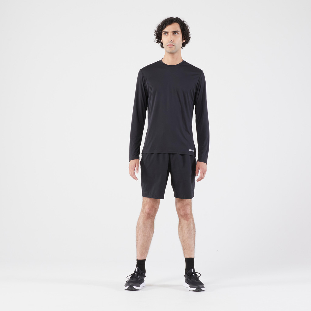 Mô tả Áo thun chạy bộ nam chống tia UV Run Dry 500 đen Decathlon KIPRUN 8817439 - 4