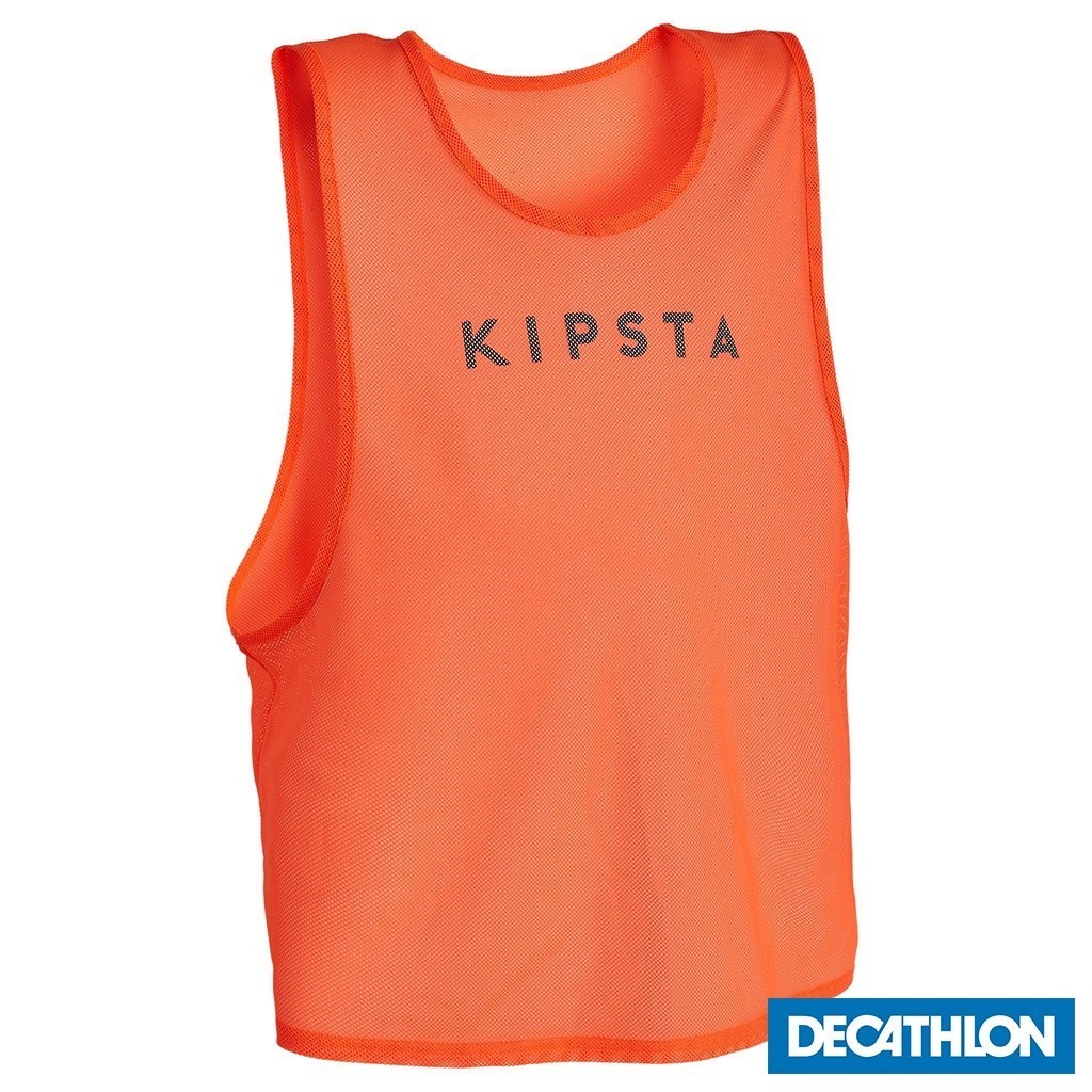 Mô tả Áo bib luyện tập cho người lớn DECATHLON kipsta cam dạ quang mã 8526947 - 1