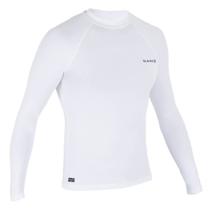Mô tả Áo thun dài tay chống tia cực tím chơi lướt sóng 100 cho nam DECATHLON olaian trắng - 2