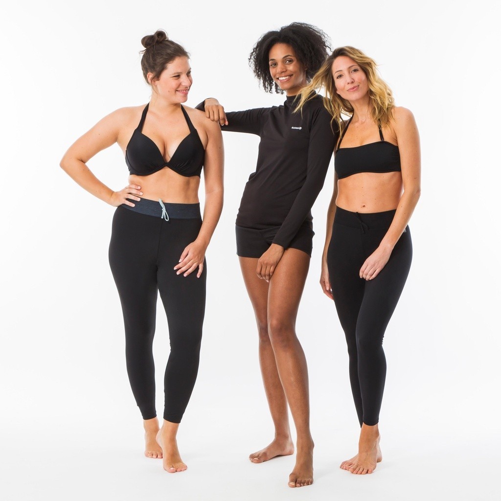 Mô tả Quần legging chống tia uv cho nữ DECATHLON olaian chơi lướt sóng 100 màu đen mã 8552808 - 4