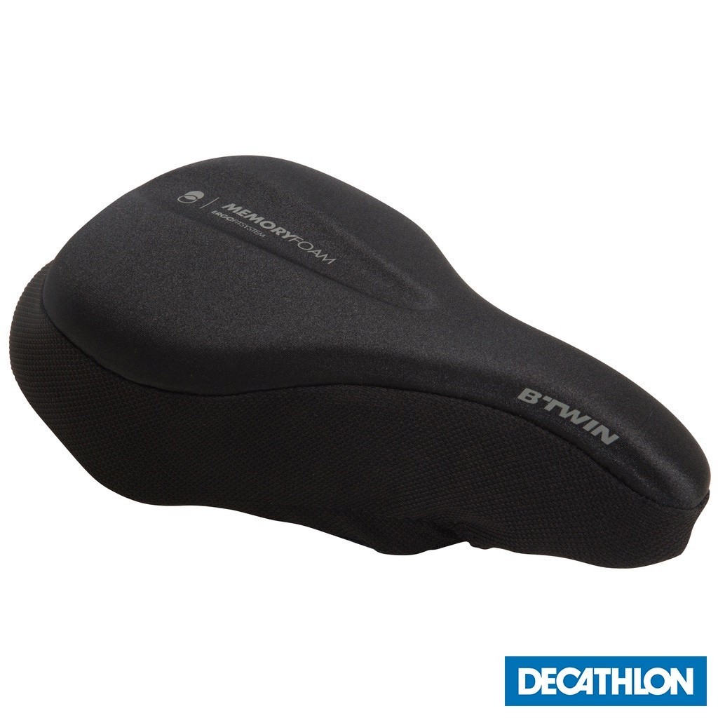Mô tả Vỏ bọc yên xe đạp mút hoạt tính 500 cỡ l màu đen DECATHLON mã8381709 - 1