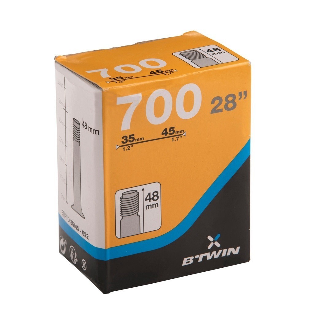 Mô tả Săm xe đạp 700 x 35 45 van schrader DECATHLON mã 8311102 - 2