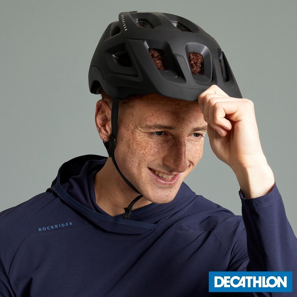 Mô tả Mũ bảo hiểm xe đạp địa hình nam nữ DECATHLON rockrider rockrider st 500 màu đen 8529388 - 1