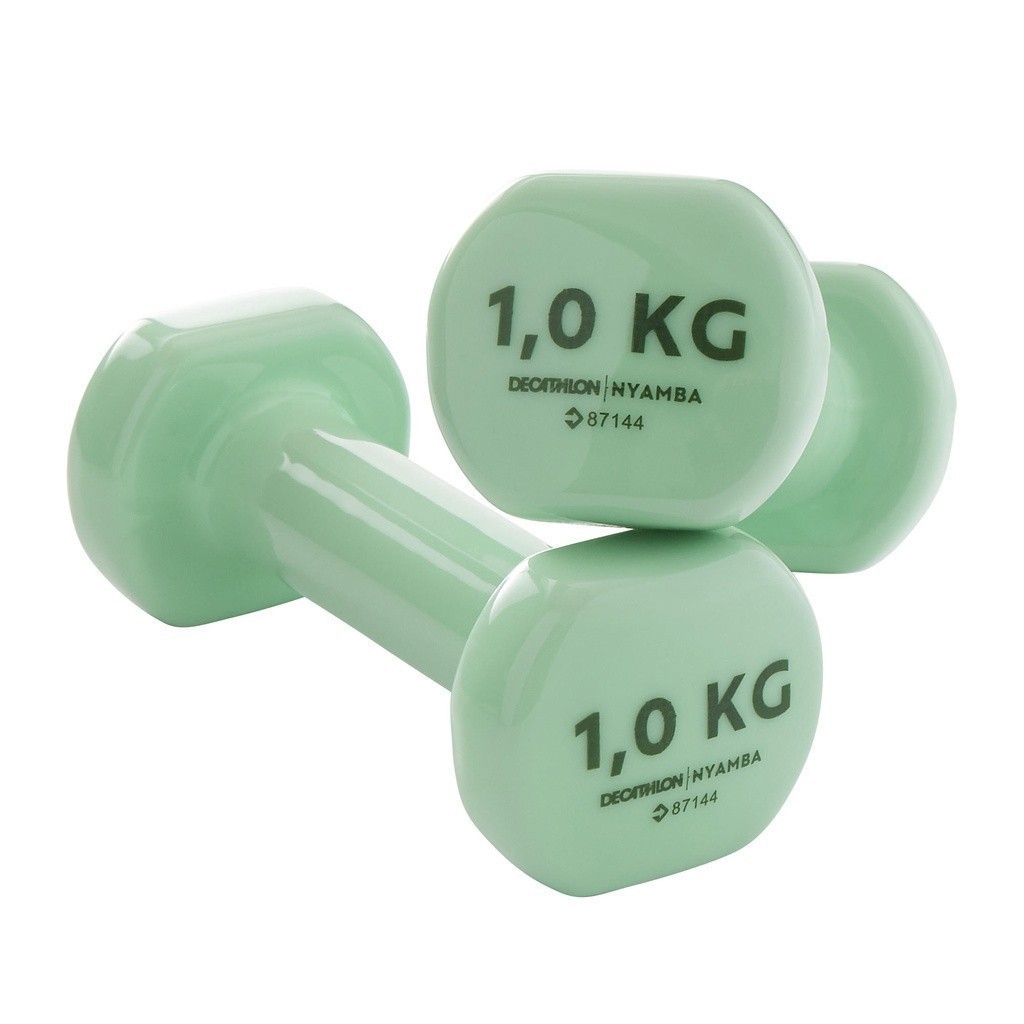 Mô tả Bộ 2 tạ cầm tay 1 kg màu xanh lá nam nữ DECATHLON DOMYOS nyamba 8336571 - 7