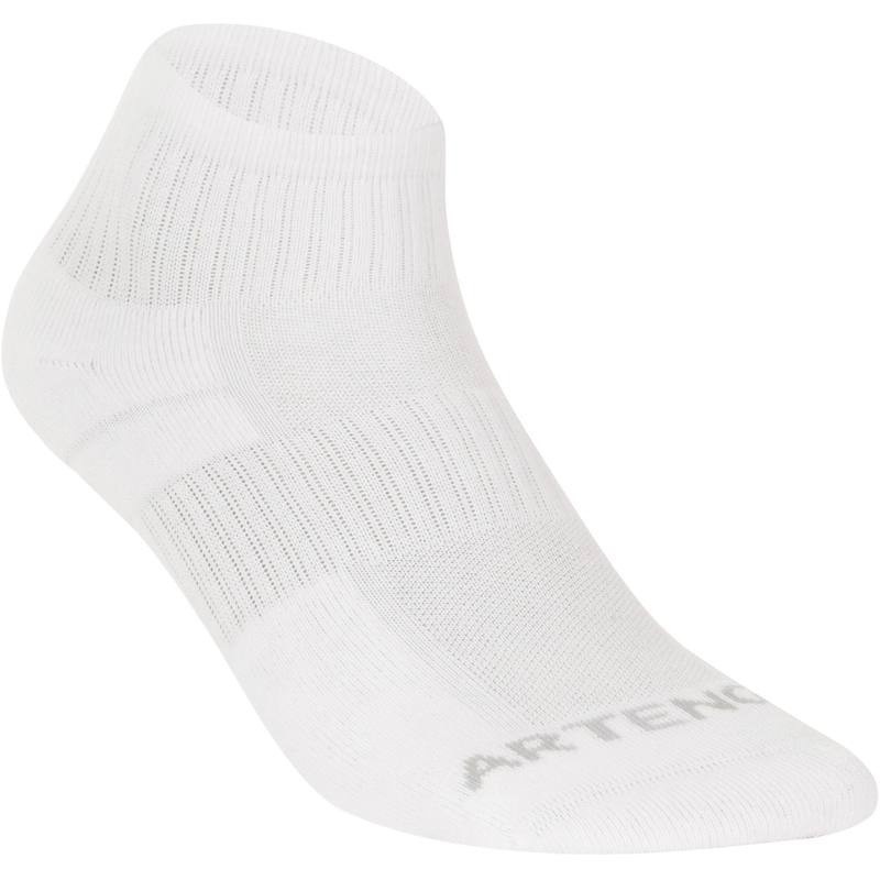 Mô tả Gói 3 đôi tất thể thao cổ vừa rs 500 cho người lớn màu trắng DECATHLON artengo mã 8379843 - 1