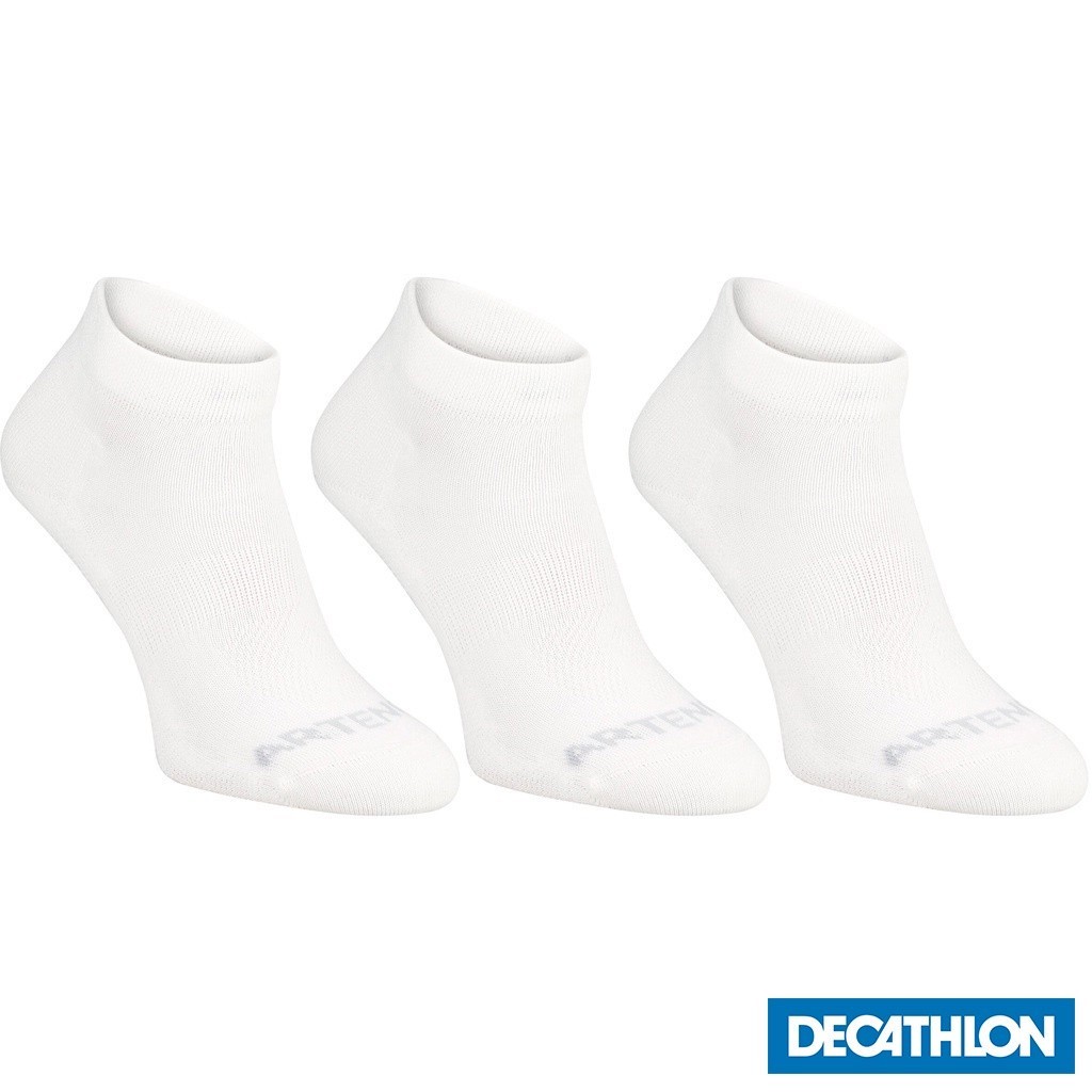 Mô tả Gói 3 đôi tất thể thao cổ vừa rs 160 cho người lớn màu trắng DECATHLON artengo mã 8395040 - 1