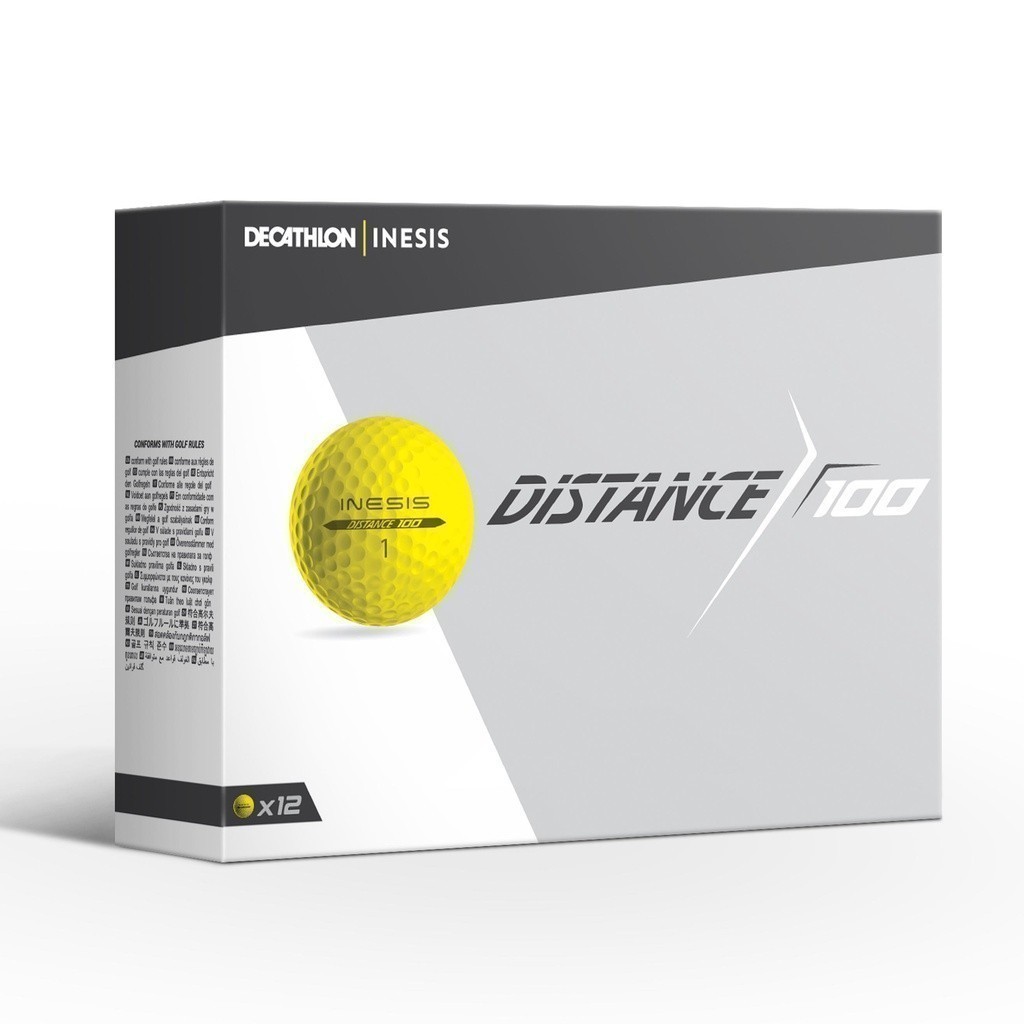 Mô tả Gói 12 bóng chơi golf distance 100 DECATHLON INESIS - 1