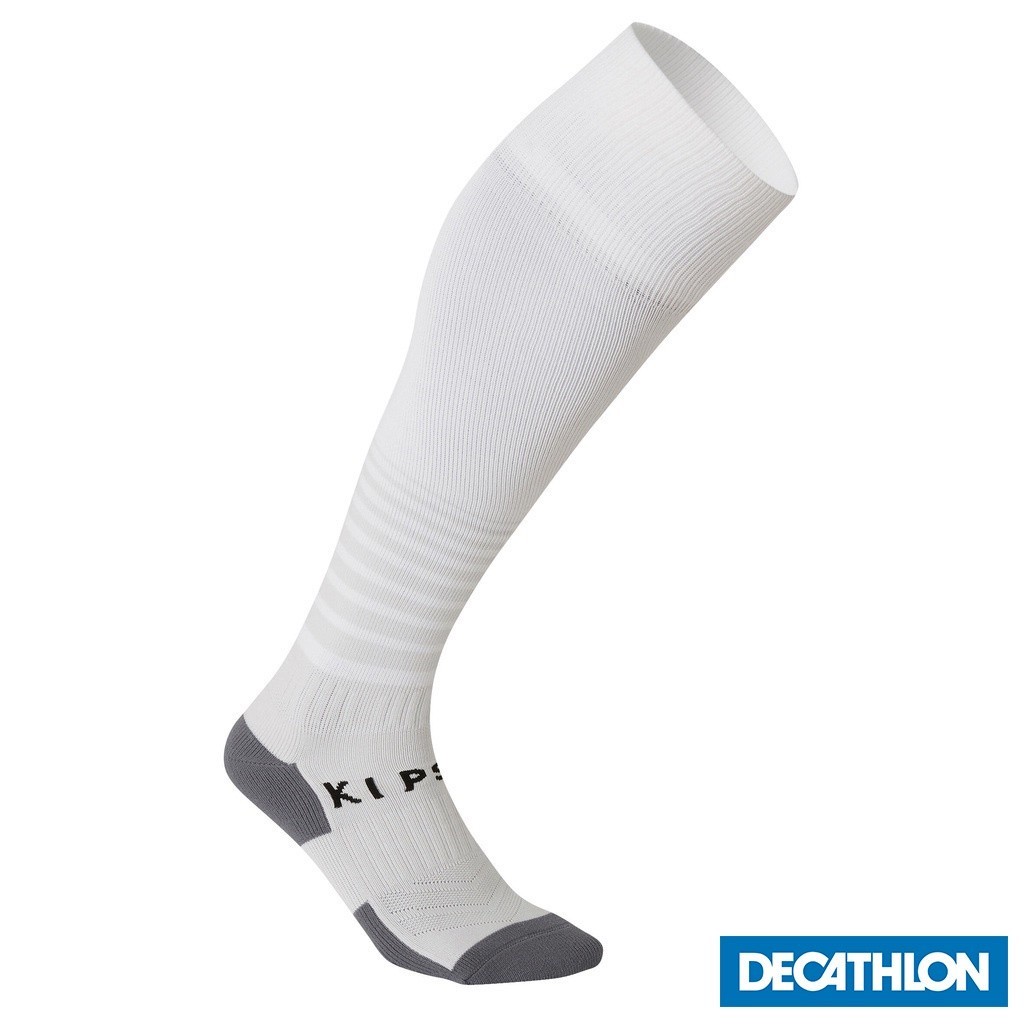 Mô tả Tất đá bóng f500 cho người lớn màu trắng DECATHLON kipsta mã 8514552 - 1