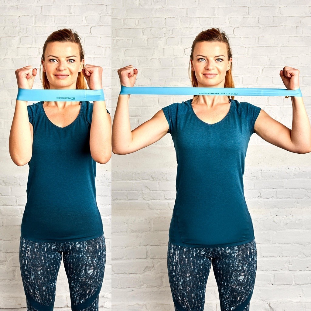 Mô tả Bộ dây kháng lực co giãn mini tập pilates 100 DECATHLON DOMYOS mã 8528803 - 3