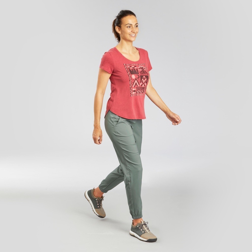 Mô tả Quần dài đi bộ vùng đồng bằng nh100 cho nữ DECATHLON quechua mã 8554842 - 1