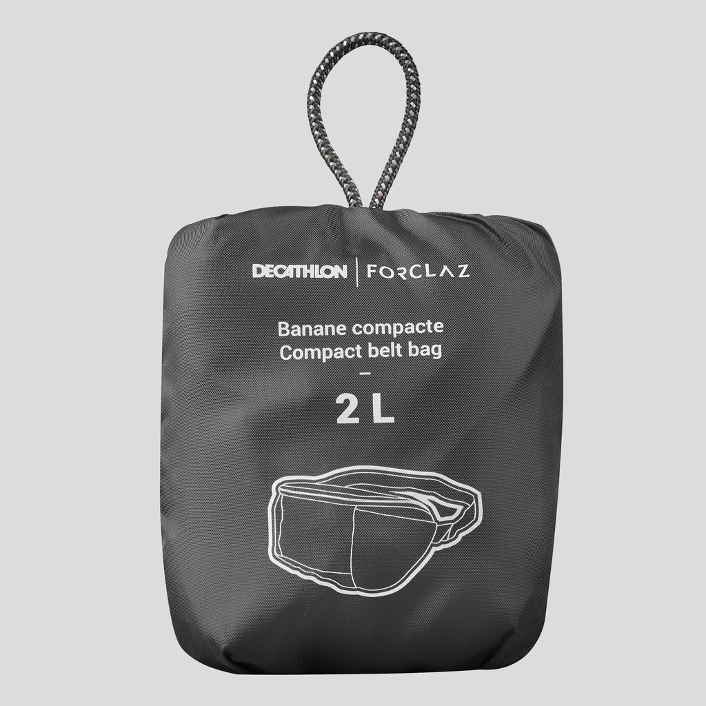 Mô tả Túi đeo hông du lịch 2l gọn nhẹ travel 100 đen DECATHLON forclaz mã 8560408 - 4