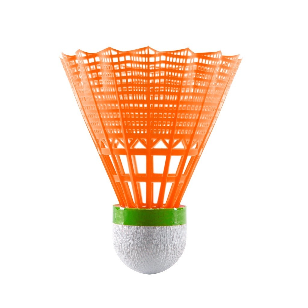 Mô tả Hộp 3 quả cầu lông nhựa tốc độ trung bình psc 100 trắng xanh lá cam DECATHLON perfly mã 8590063 - 5