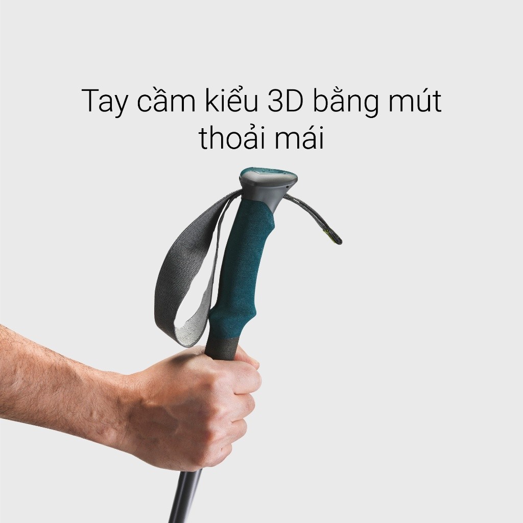 Mô tả Gậy leo núi dã ngoại chống sốc forclaz 500 xám xanh dương DECATHLON forclaz mã 8379457 - 3