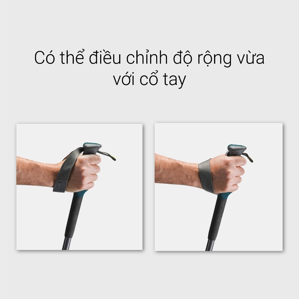 Mô tả Gậy leo núi dã ngoại chống sốc forclaz 500 xám xanh dương DECATHLON forclaz mã 8379457 - 4