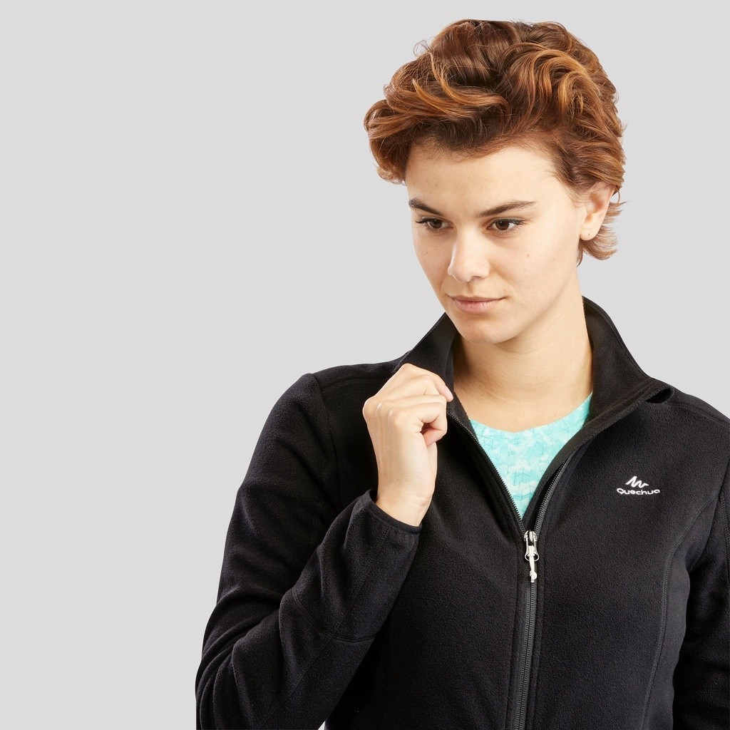 Mô tả Áo khoác nỉ hiking vùng núi mh120 cho nữ đen DECATHLON quechua mã 8505621 - 6