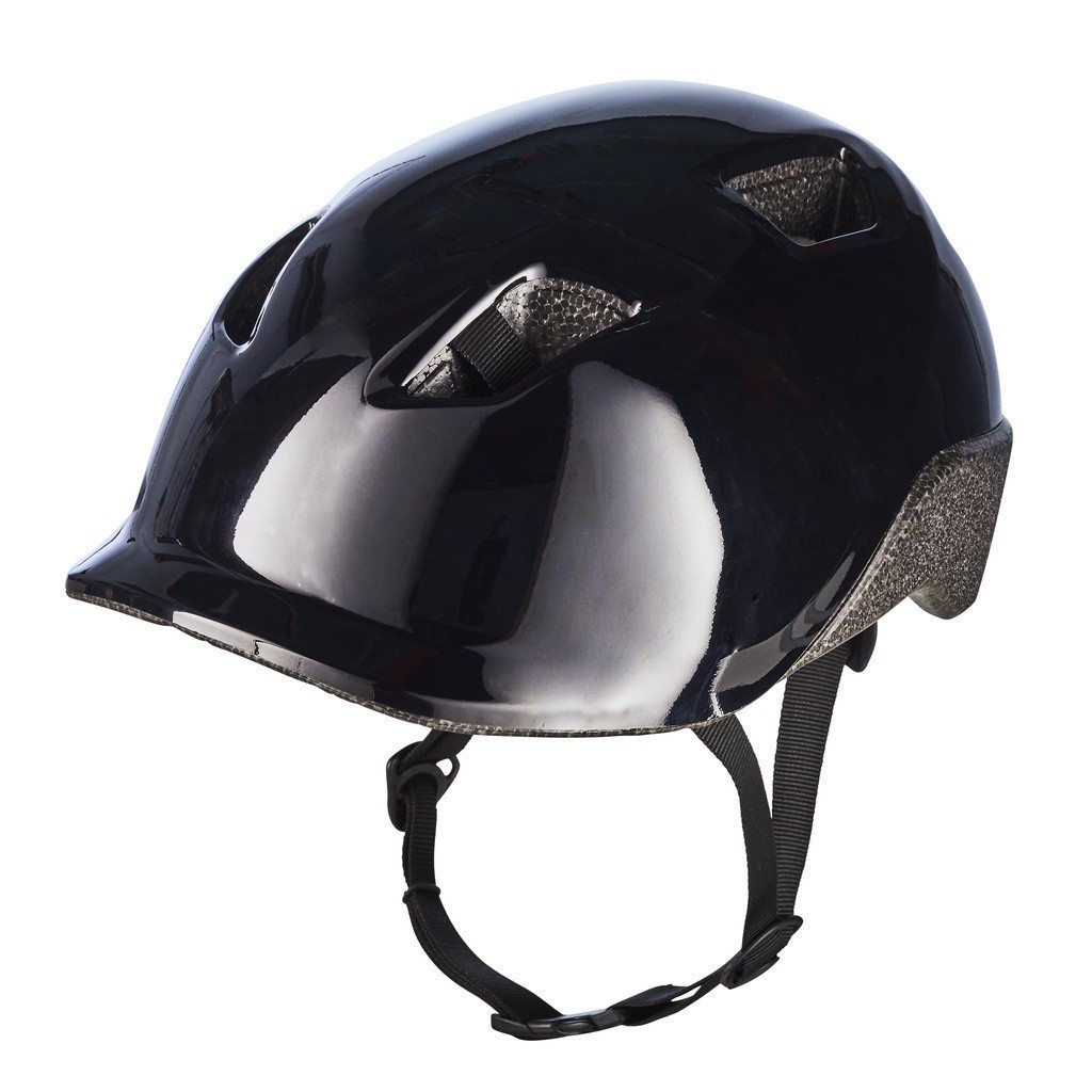 Mô tả Mũ bảo hiểm đạp xe 100 cho trẻ em đen DECATHLON btwin mã 8737453 - 2