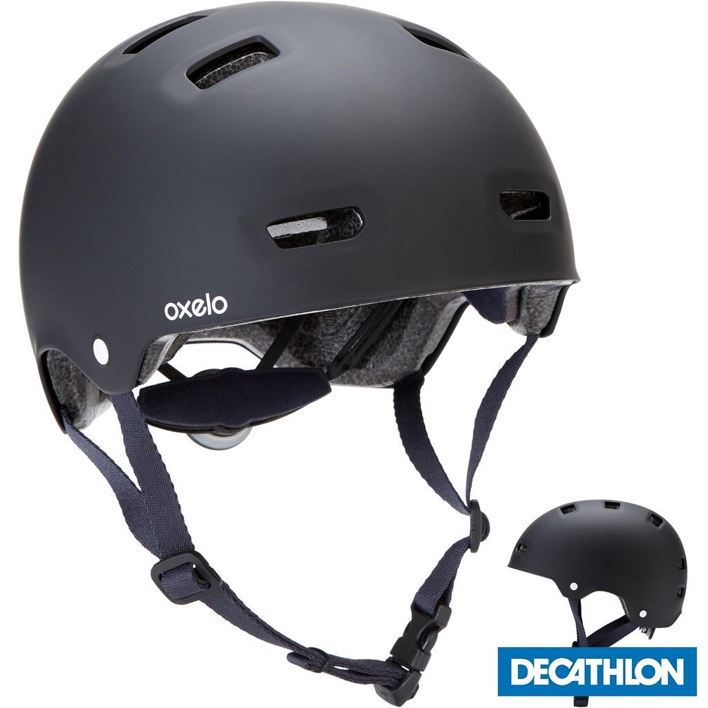 Mô tả Mũ bảo hiểm mf500 đen DECATHLON oxelo mã 8552048 - 1