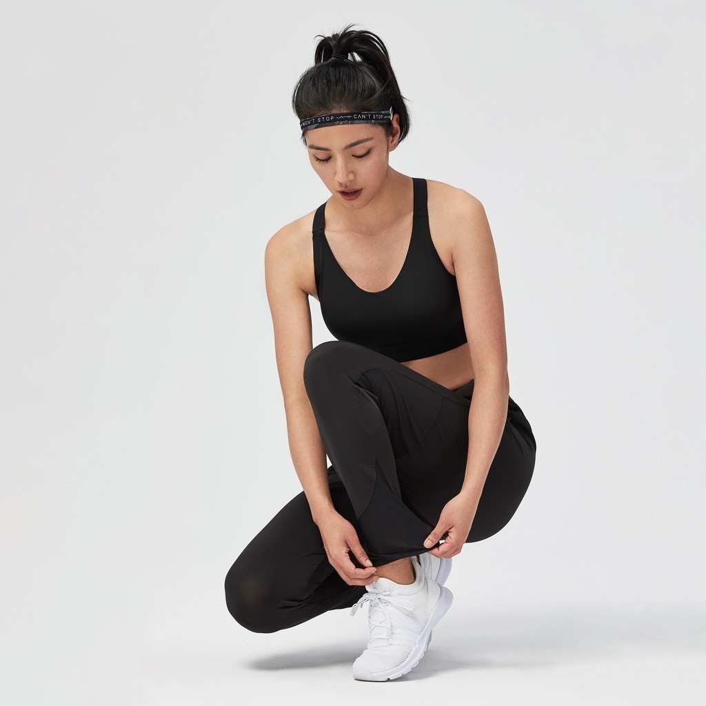 Mô tả Áo bra fitness nâng đỡ tốt 900 cho nữ đen trơn DECATHLON DOMYOS mã 8589403 - 5
