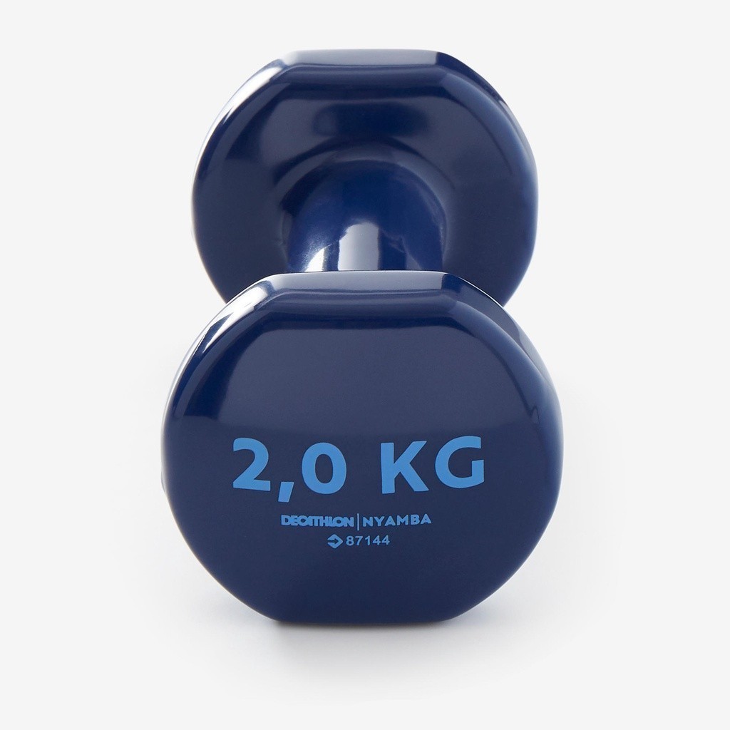 Mô tả Bộ 2 tạ cầm tay 2 kg xanh dương đậm DECATHLON DOMYOS mã 8336573 - 1