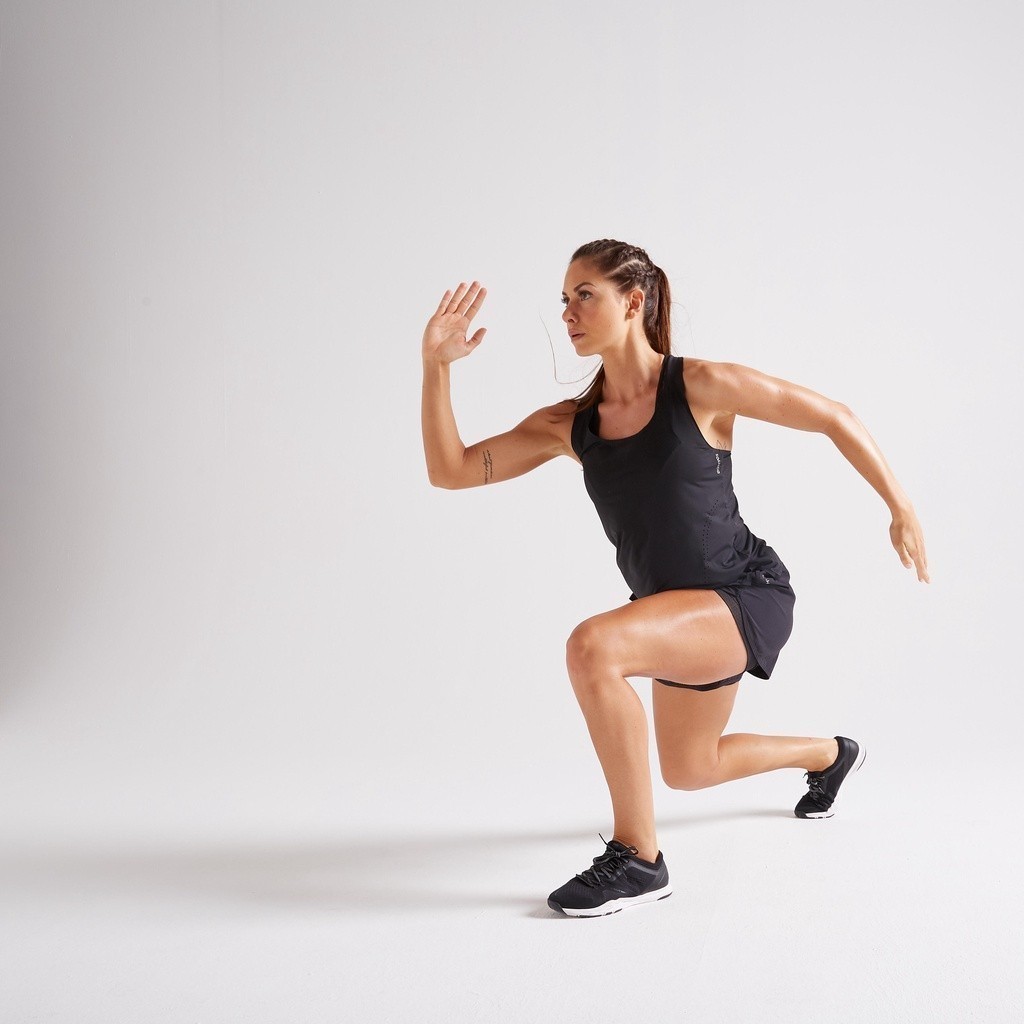 Mô tả Quần short tập fitness 2 trong 1 ngăn cọ xát DECATHLON DOMYOS mã 8554865 - 2