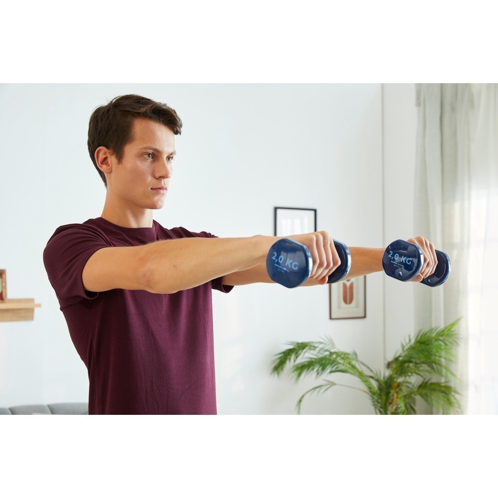 Mô tả Bộ 2 tạ cầm tay 2 kg xanh dương đậm DECATHLON DOMYOS mã 8336573 - 4