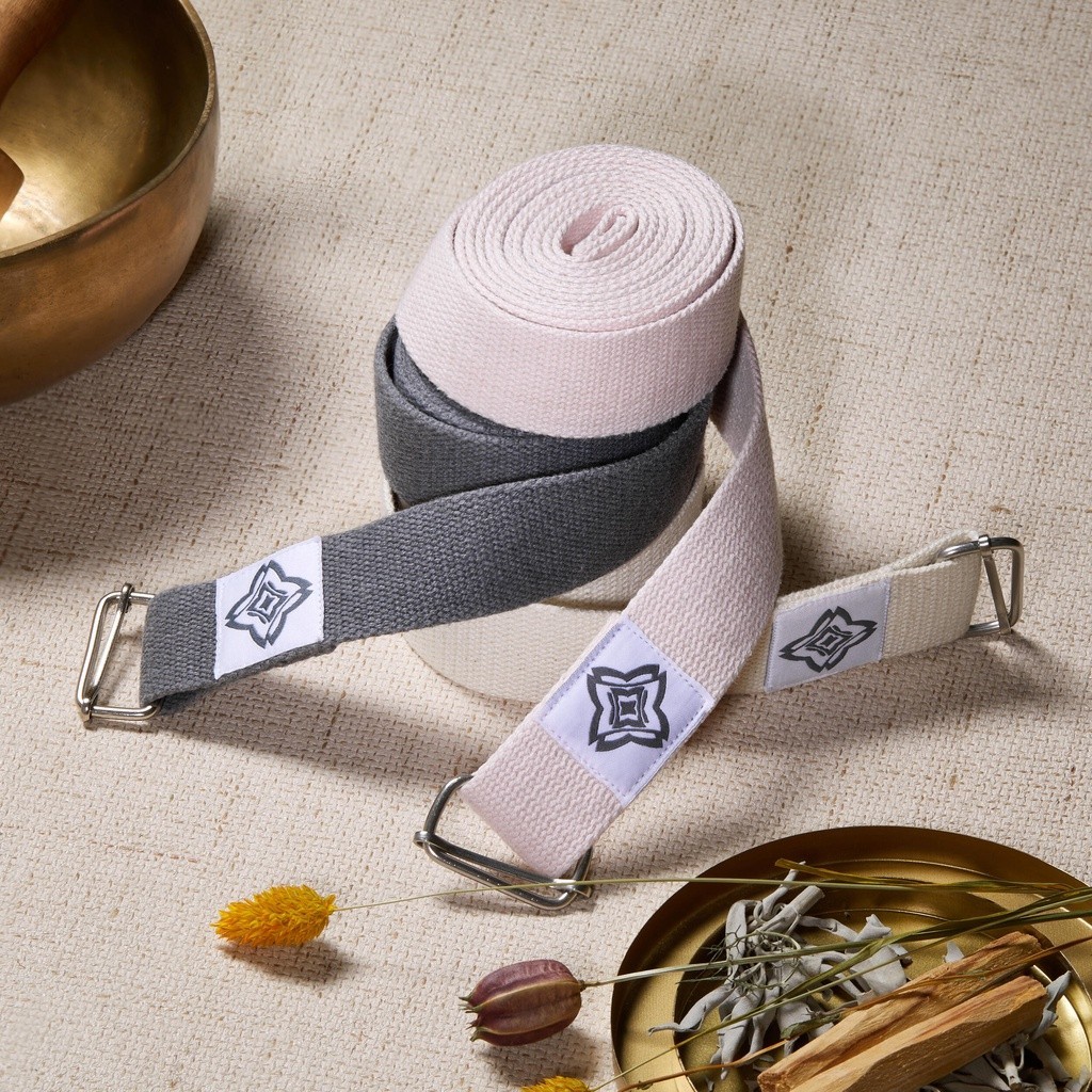 Mô tả Dây đai cotton hữu cơ tập yoga xám DECATHLON kimjaly mã 8502978 - 6