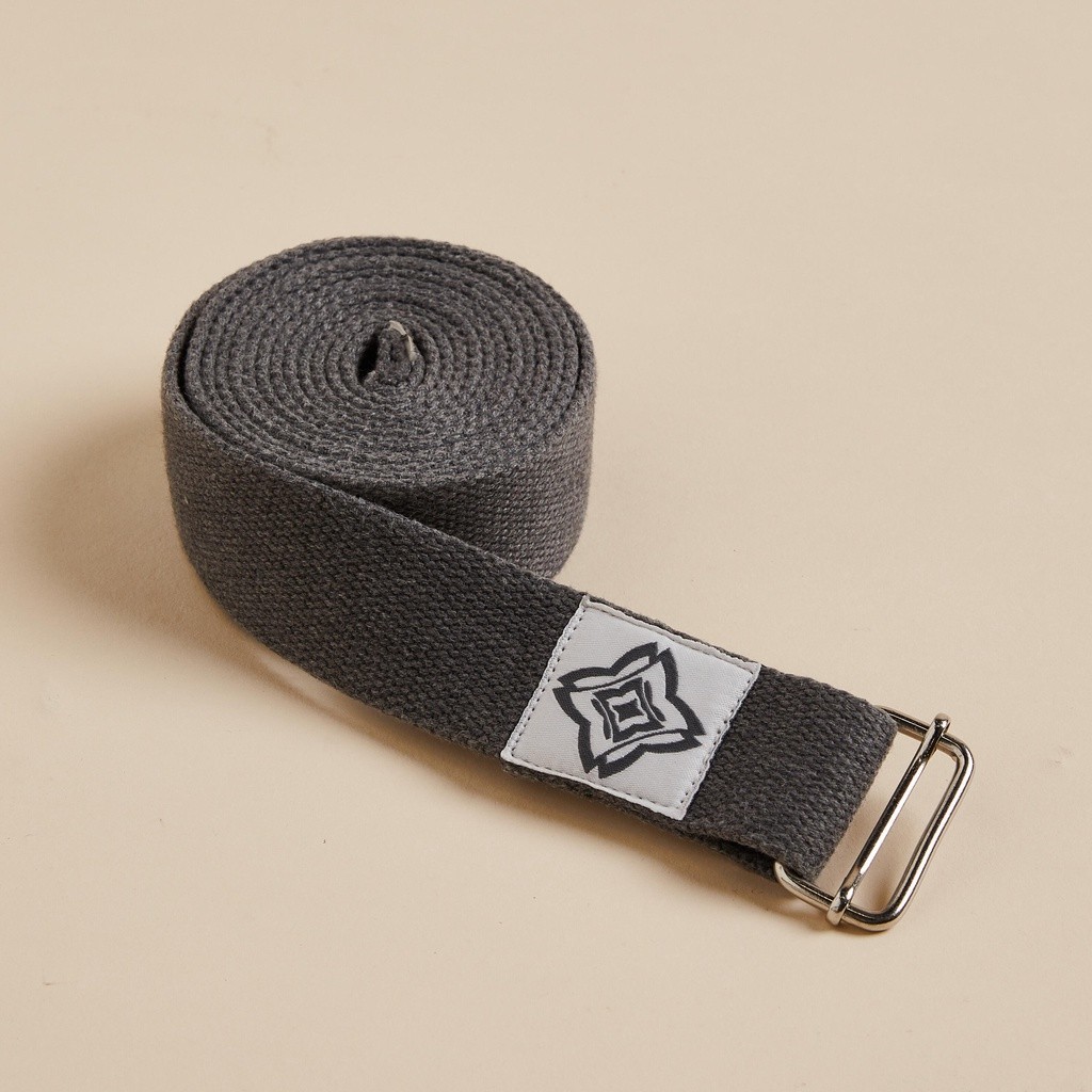 Mô tả Dây đai cotton hữu cơ tập yoga xám DECATHLON kimjaly mã 8502978 - 8