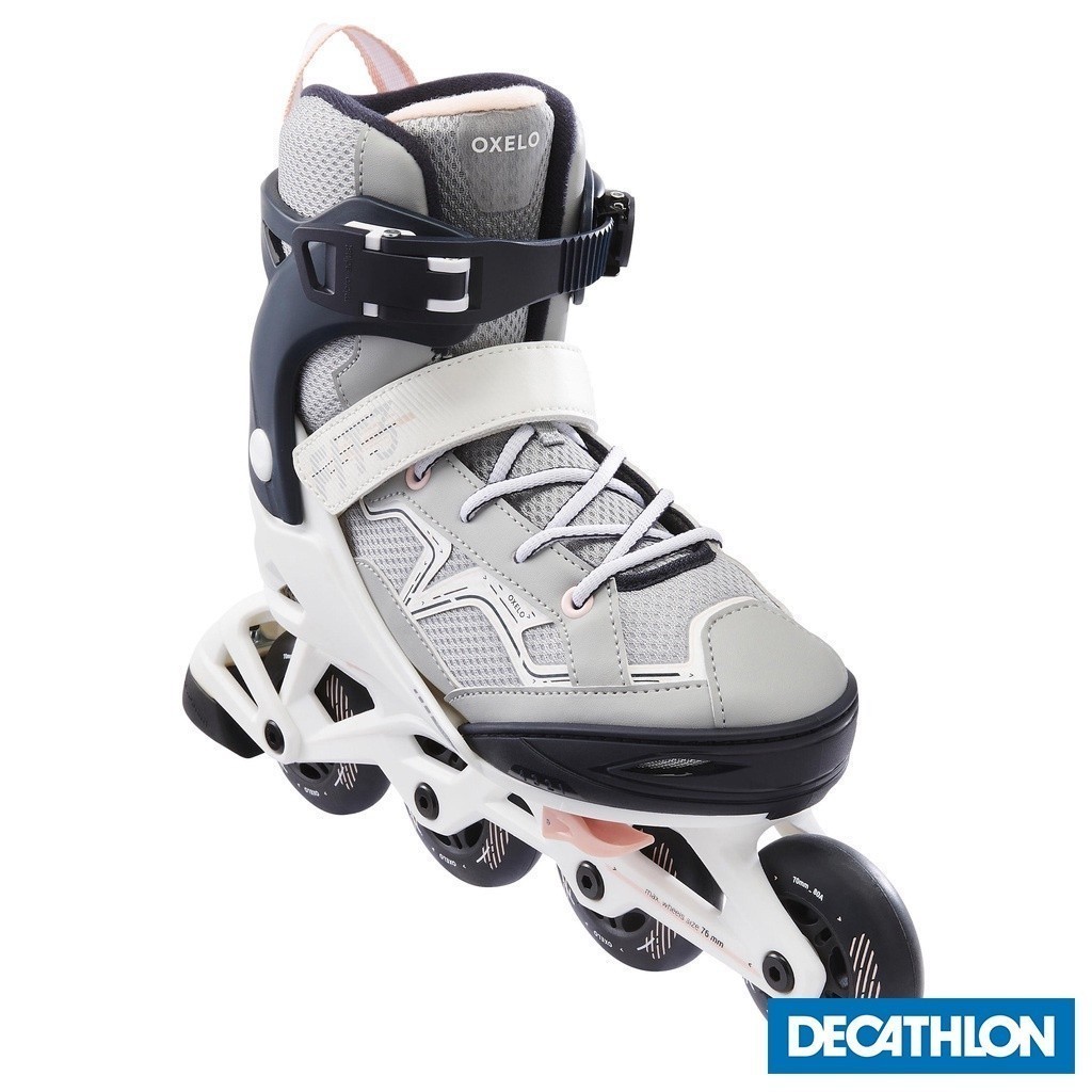 Mô tả Giày patin 1 hàng fit3 cho trẻ em xám DECATHLON oxelo mã 8580560 - 1