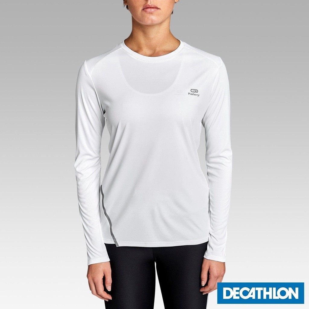 Mô tả Áo dài tay chạy bộ chống nắng sun protect cho nữ trắng DECATHLON kalenji mã 8520964 - 1