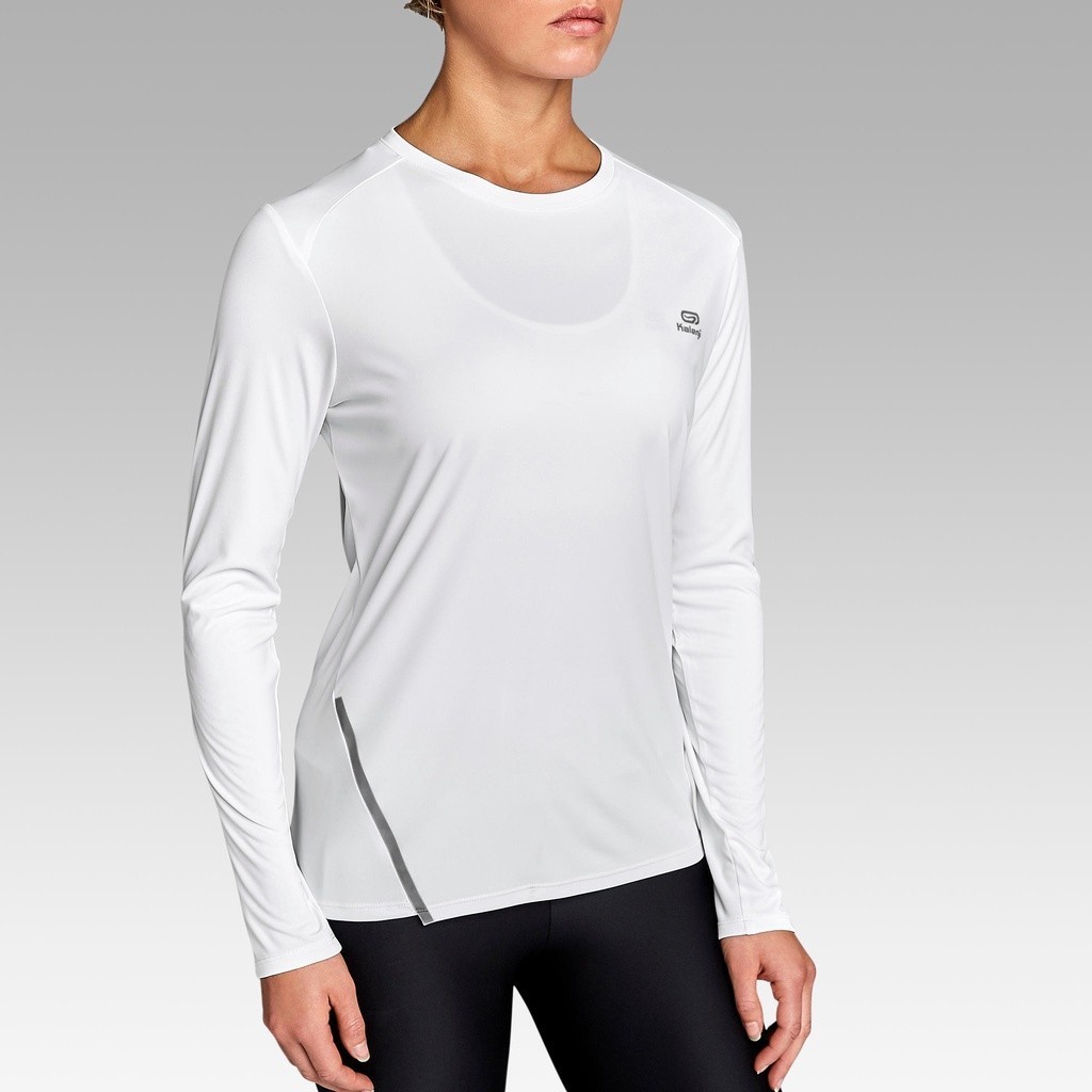 Mô tả Áo dài tay chạy bộ chống nắng sun protect cho nữ trắng DECATHLON kalenji mã 8520964 - 2