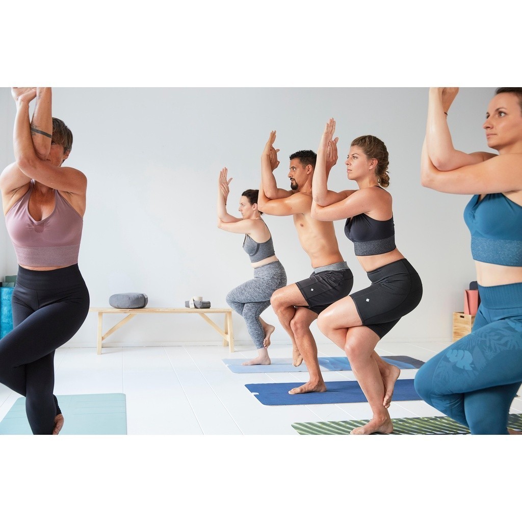 Mô tả Khăn trải tập yoga không trơn xám xanh dương DECATHLON kimjaly mã 8576776 - 7