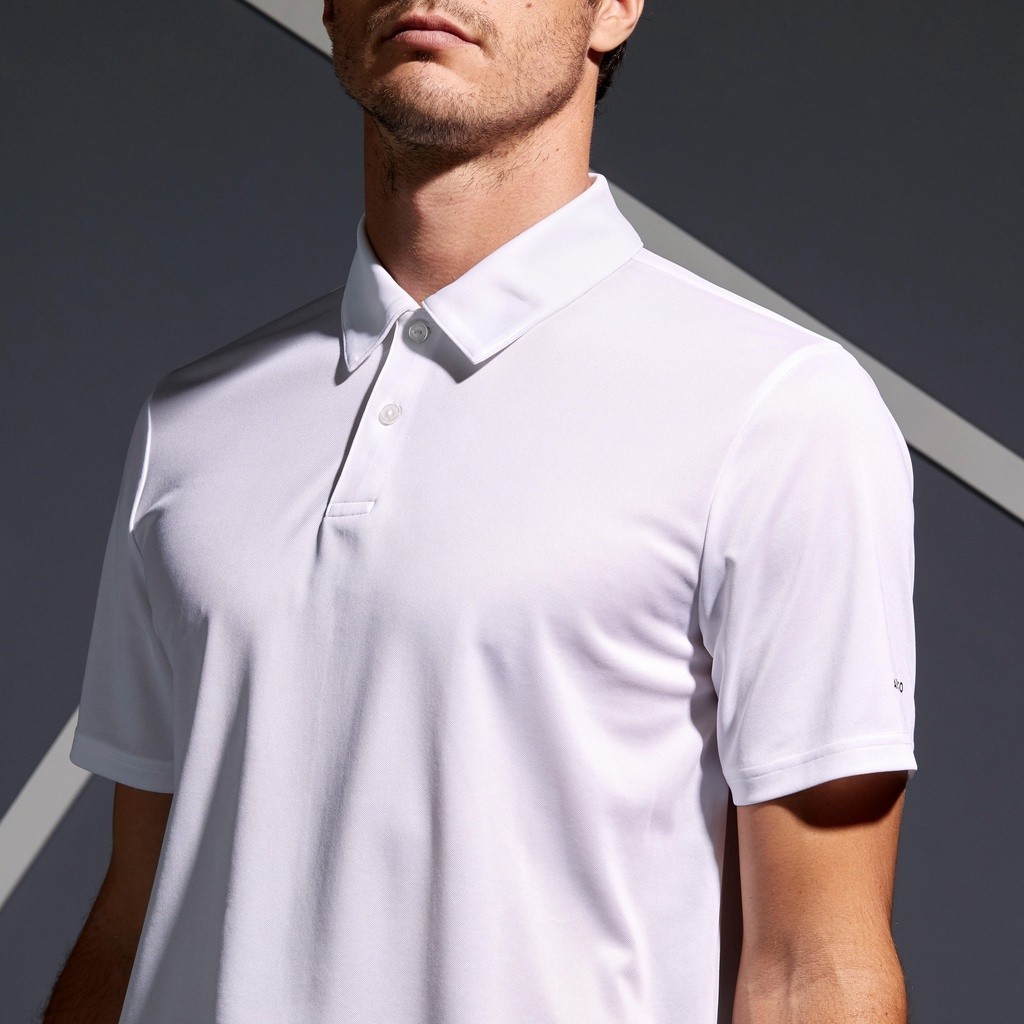 Mô tả Áo polo chơi tennis, cầu lông, bóng bàn, pickleball dry 100 cho nam trắng DECATHLON artengo mã 8336028 - 2