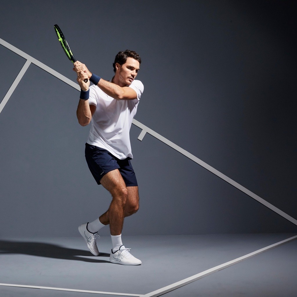Mô tả Áo polo chơi tennis, cầu lông, bóng bàn, pickleball dry 100 cho nam trắng DECATHLON artengo mã 8336028 - 8