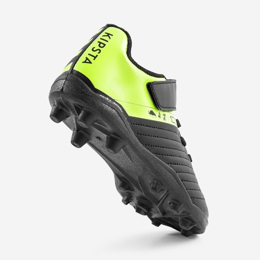Mô tả Giày đá bóng quai dán agility 100 cho trẻ em đen vàng DECATHLON kipsta mã 8590458 - 5