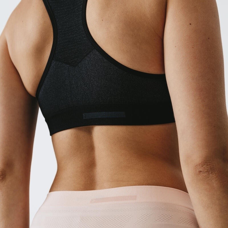 Mô tả Áo bra thể thao nâng đỡ trung bình first cho nữ đen DECATHLON kalenji mã 8772915 - 4