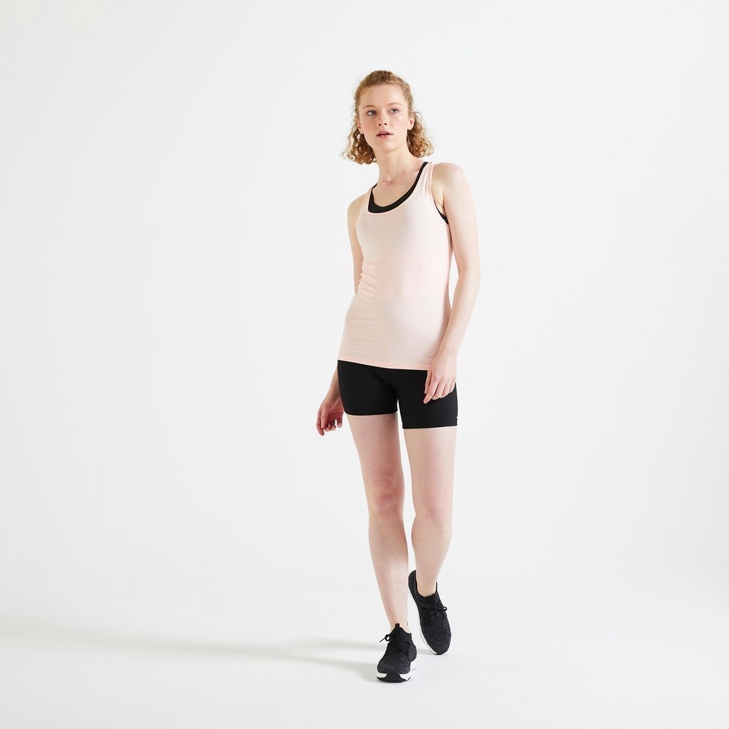 Mô tả Quần đùi legging tập fitness fst 100 cho nữ đen DECATHLON DOMYOS mã 8644160 - 1