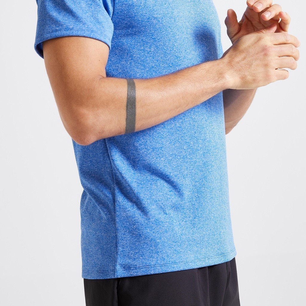Mô tả Áo thun tập fitness 100 cho nam xanh dương DECATHLON DOMYOS mã 8603263 - 5