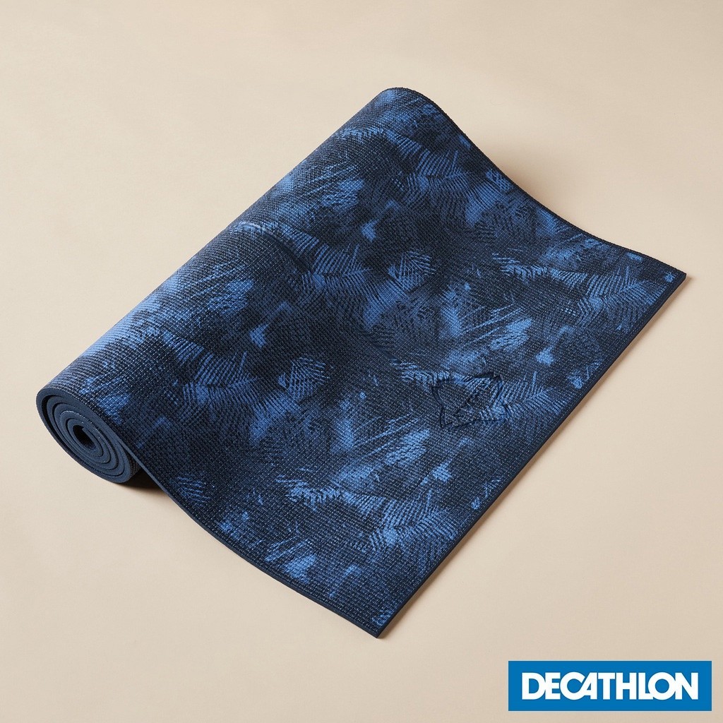 Mô tả Thảm yoga thoải mái comfort 8 mm xanh dương họa tiết DECATHLON kimjaly mã 8665059 - 1